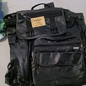 EMBASSY GENIUNE LEATHER BACKPACK
